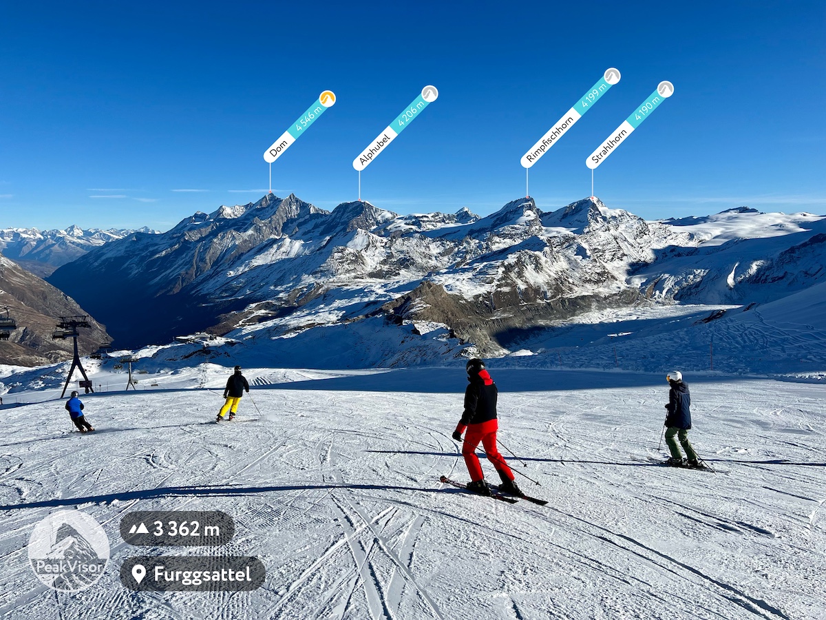 Skiing and Snowboarding with PeakVisor